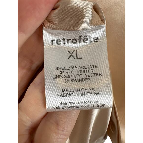 Retrofete Cosmo Mini Dress Underwire Satin Party Summer Spring Statement Size XL - Picture 16 of 16